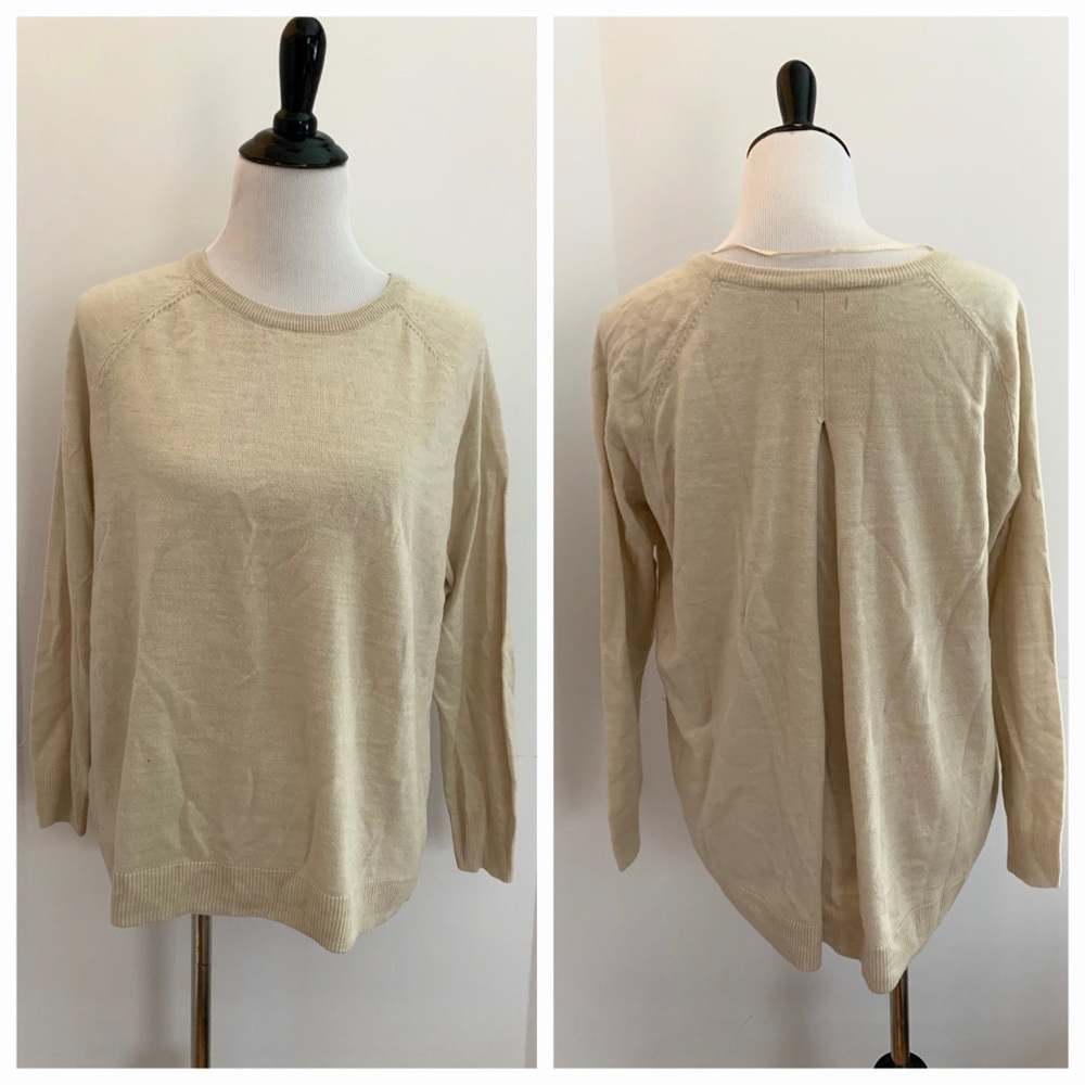 - APT 9 - High low sweater MEDIUM tan